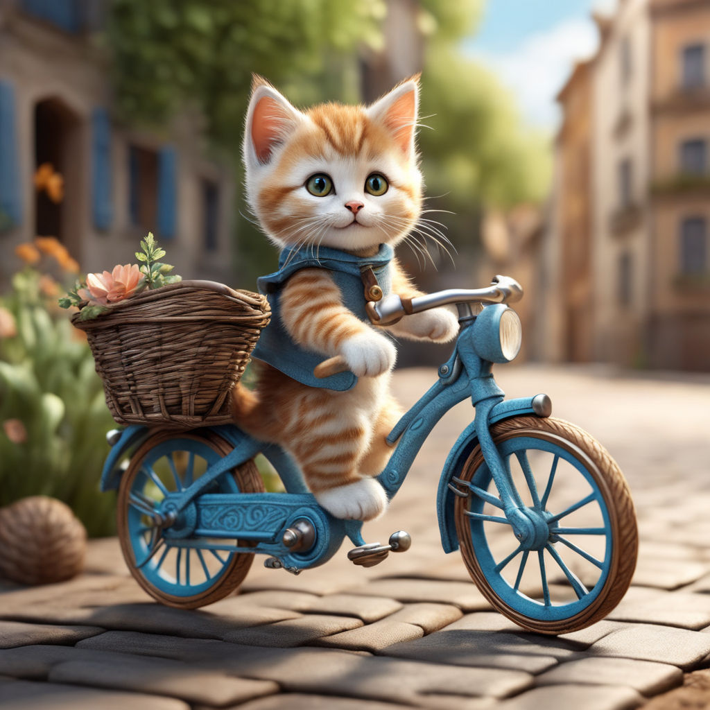 Cat bicycle